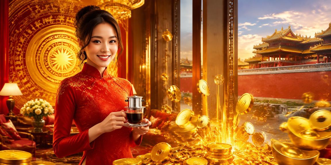 Không gian cà phê Huế minh họa người dùng kiểm tra giao dịch trên điện thoại